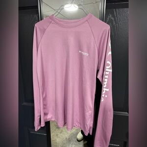 Columbia PFG Long Sleeve Performance Top Purple - Small